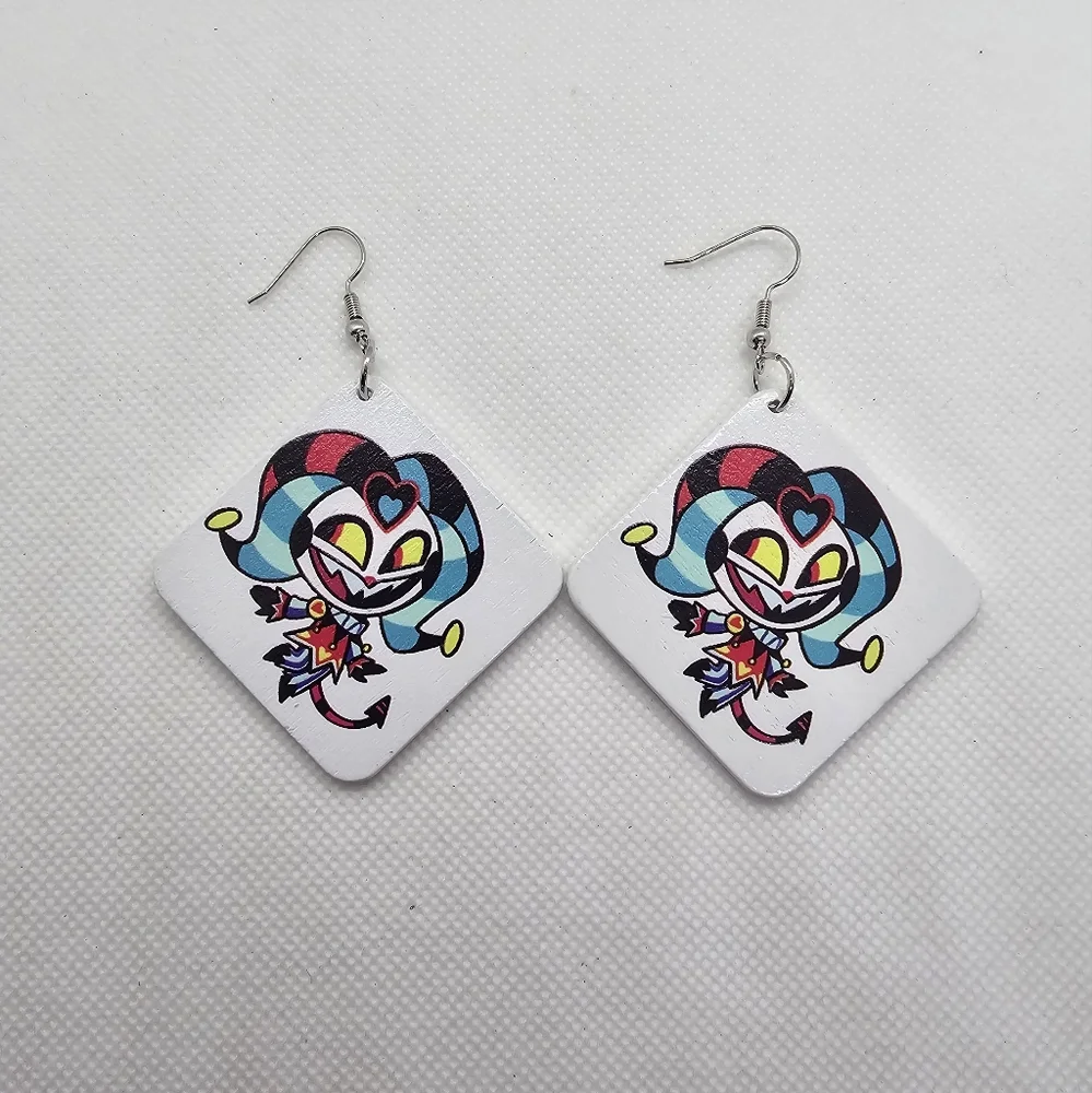 Hazbin Hotel Helluvaboss Earrings! Egg Bois‎ Fat Nuggets Queen Bee Fizz Handmade